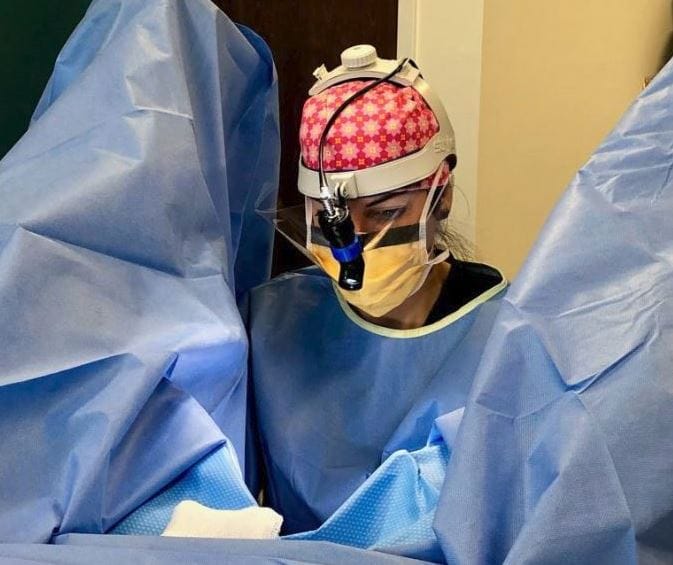 Dr. Ballard performing surgery